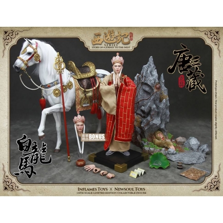 Inflames Toys x Newsoul Toys - Journey To The West - Tang Monk & The White Dragon Horse Collectible Set