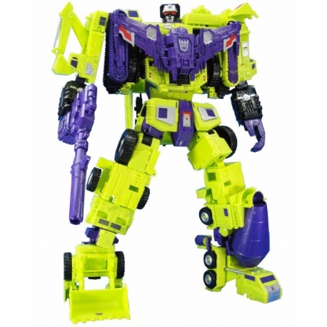 Takara Tomy - Transformers Master Piece - Unite Warriors UW-04 Devastator with coins