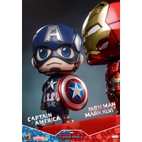 Hot Toys – COSB199-200 – Captain America Civil War - Captain America & Iron Man Mark XLVI Cosbaby (S) Bobble-Head 