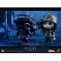 Hot Toys – COSB271 – Aliens - Alien Warrior & USCM Cosbaby (S) Collectible Set