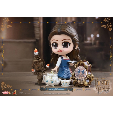 Hot Toys - COSB353  - Belle Cosbaby Collectible Set [includes Lumière, Cogsworth, Mrs. Potts & Chip]