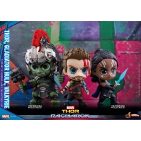 Hot Toys - COSB381 -  Thor, Gladiator Hulk, Valkyrie Cosbaby (S) Bobble-Head Collectible Set