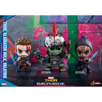 Hot Toys - COSB381 -  Thor, Gladiator Hulk, Valkyrie Cosbaby (S) Bobble-Head Collectible Set