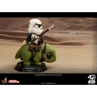 Hot Toys - COSB387 - Star Wars: A New Hope - Sandtrooper & Dewback Cosbaby (S) Bobble-Head