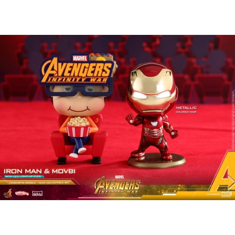 [Pre-Order] Hot Toys - COSB467 - Avengers: Infinity War - Cosbaby (S) Bobble-Head - Doctor Strange & Wong Collectible Set 