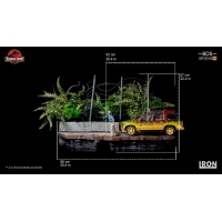 Iron Studios - T-Rex Attack BDS Art Scale 1/10 - Jurassic Park (SET B)