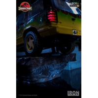 Iron Studios - T-Rex Attack BDS Art Scale 1/10 - Jurassic Park (SET B)