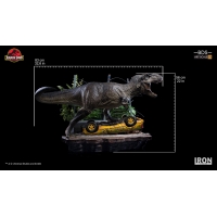 Iron Studios - T-Rex Attack BDS Art Scale 1/10 - Jurassic Park (SET A)