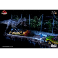 Iron Studios - T-Rex Attack BDS Art Scale 1/10 - Jurassic Park (SET A+B)