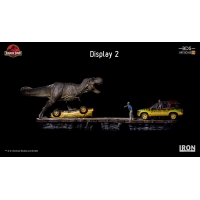 Iron Studios - T-Rex Attack BDS Art Scale 1/10 - Jurassic Park (SET A+B)