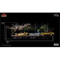 Iron Studios - T-Rex Attack BDS Art Scale 1/10 - Jurassic Park (SET A+B)