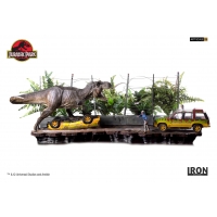 Iron Studios - T-Rex Attack BDS Art Scale 1/10 - Jurassic Park (SET A+B)