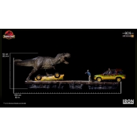 Iron Studios - T-Rex Attack BDS Art Scale 1/10 - Jurassic Park (SET A+B)