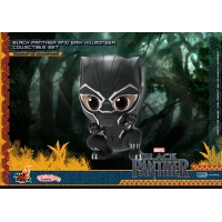 [Pre-Order] Hot Toys - COSB487 - Black Panther - Cosbaby (S) Bobble-Head - Black Panther Movbi and Black Panther Collectible Set