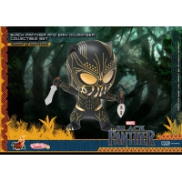 [Pre-Order] Hot Toys - COSB487 - Black Panther - Cosbaby (S) Bobble-Head - Black Panther Movbi and Black Panther Collectible Set