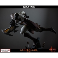 Gaming Heads - God of War - Lunging Kratos Statue