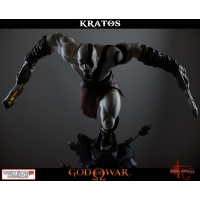 Gaming Heads - God of War - Lunging Kratos Statue