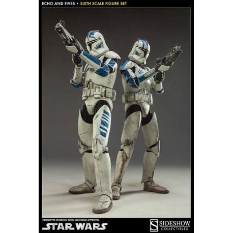 Sideshow - Sixth Scale Figure - Clone Troopers: Echo and Fives