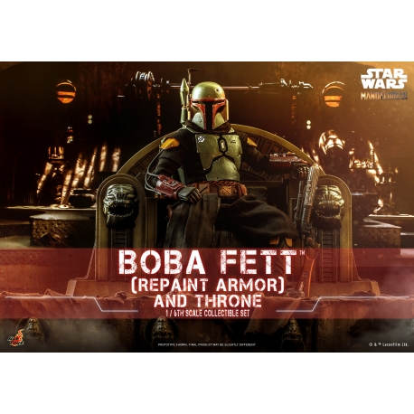 [Pre-Order] Hot Toys - TMS056 - Star Wars: The Mandalorian - 1/6th scale Boba Fett (Repaint Armor) and Throne Collectible Set