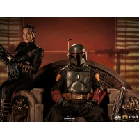 [Pre-Order] Iron Studios - Boba Fett on Throne Deluxe Art Scale 1/10 - The Mandalorian