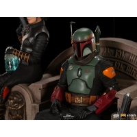 [Pre-Order] Iron Studios - Boba Fett on Throne Deluxe Art Scale 1/10 - The Mandalorian