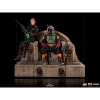 [Pre-Order] Iron Studios - Boba Fett on Throne Deluxe Art Scale 1/10 - The Mandalorian