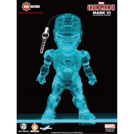 Kids Nations - Iron Man 3 - Series 003 LED Earphone Plugy, set of 6