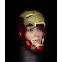 1/6 Iron Man helmet peppers head carved HT MK42