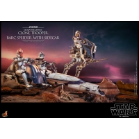 [Pre-Order] Hot Toys - TMS077 - SW: The Clone Wars - 1/6th scale Heavy Weapons Clone Trooper and BARC Speeder with Sidecar Set