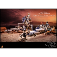 [Pre-Order] Hot Toys - TMS077 - SW: The Clone Wars - 1/6th scale Heavy Weapons Clone Trooper and BARC Speeder with Sidecar Set