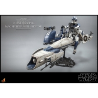 [Pre-Order] Hot Toys - TMS077 - SW: The Clone Wars - 1/6th scale Heavy Weapons Clone Trooper and BARC Speeder with Sidecar Set