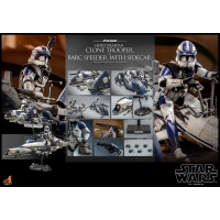 [Pre-Order] Hot Toys - TMS077 - SW: The Clone Wars - 1/6th scale Heavy Weapons Clone Trooper and BARC Speeder with Sidecar Set