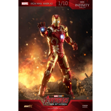 ZhongDong Toys - Avengers: Age of Ultron - Iron Man Mark XLIII (with LED Lights Effect) 1/10 Scale Action Figure