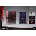 ZhongDong Toys - IRON MAN Mark II Action Figures Bundle set (with hall of armor blue light version and holograph panel)  