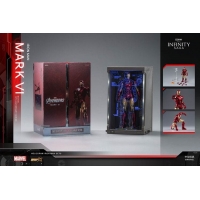 ZhongDong Toys - IRON MAN Mark VI Action Figures Bundle set (with hall of armor blue light version and holograph panel) 