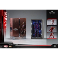 ZhongDong Toys - IRON MAN Mark VI Action Figures Bundle set (with hall of armor blue light version and holograph panel) 