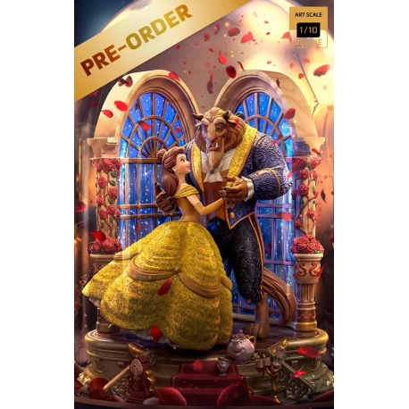 [Pre-Order] Iron Studios - Statue Beauty and the Beast Deluxe - Disney 100th - Beauty and Beast - Art Scale 1/10