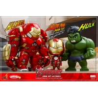 Hot Toys - Avengers: Age of Ultron: Cosbaby (S) Series 1.5 set of 3 includes Battle Damaged Mark XLIII