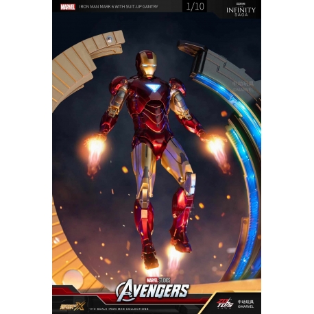 ZhongDong Toys - Infinity Saga - Iron Man Mark 6 with Suit-up Gantry Action Figure